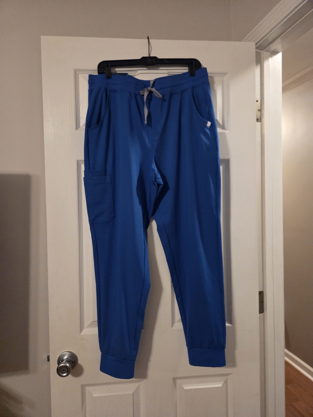 Relaxed Fit Blue Jogger Pants with Drawstring